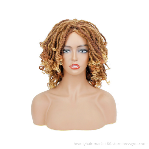 short soft dreadlocks crochet braids synthetic bundle hair weave extension for wig
